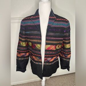 Coldwater Creek Multicolored Jacket size 10